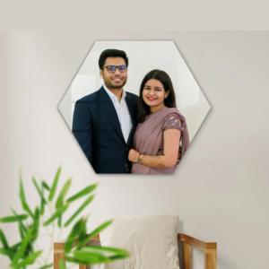 Hexagon Acrylic Wall Photo Frame