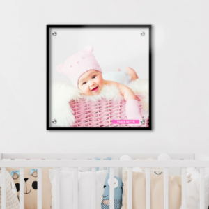 Clear Square Acrylic Wall Photo Frame