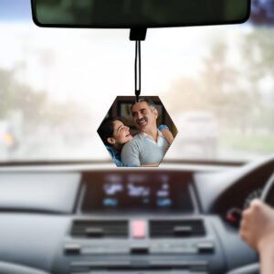 Hexagon Acrylic Car Hangings