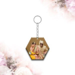 Hexagon Acrylic Keychains