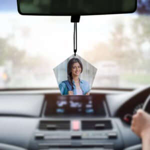 Pentagon Acrylic Car Hangings