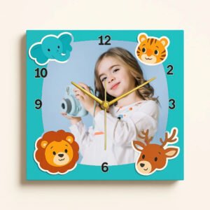 ANIMAL CHARACTERS KIDS WALL CLOCK