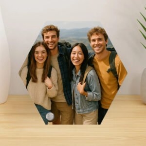 Desk Photo Stand (Hexagon)