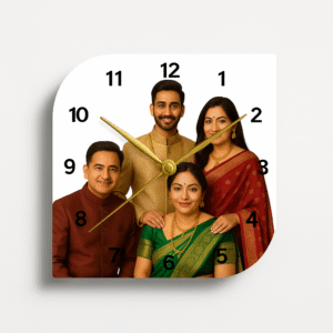 ACRYLIC WALL CLOCK CURVE ADGE-SQUARE