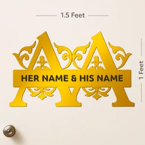 ROYAL COUPLE NAMEPLATE