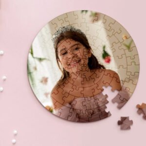 Round Shape Acrylic Photo Puzzles