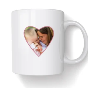 Personalized Mug in Heart Shape
