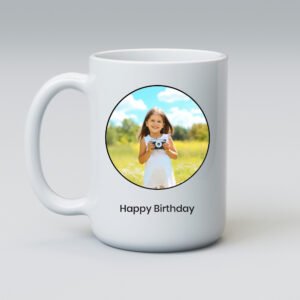 Custom Coffee Mug with polaroid photo frame